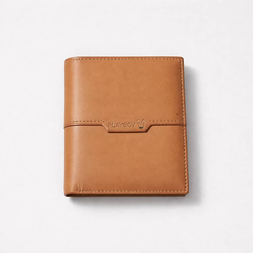 Bi-fold Leather Wallet For Men – Brown