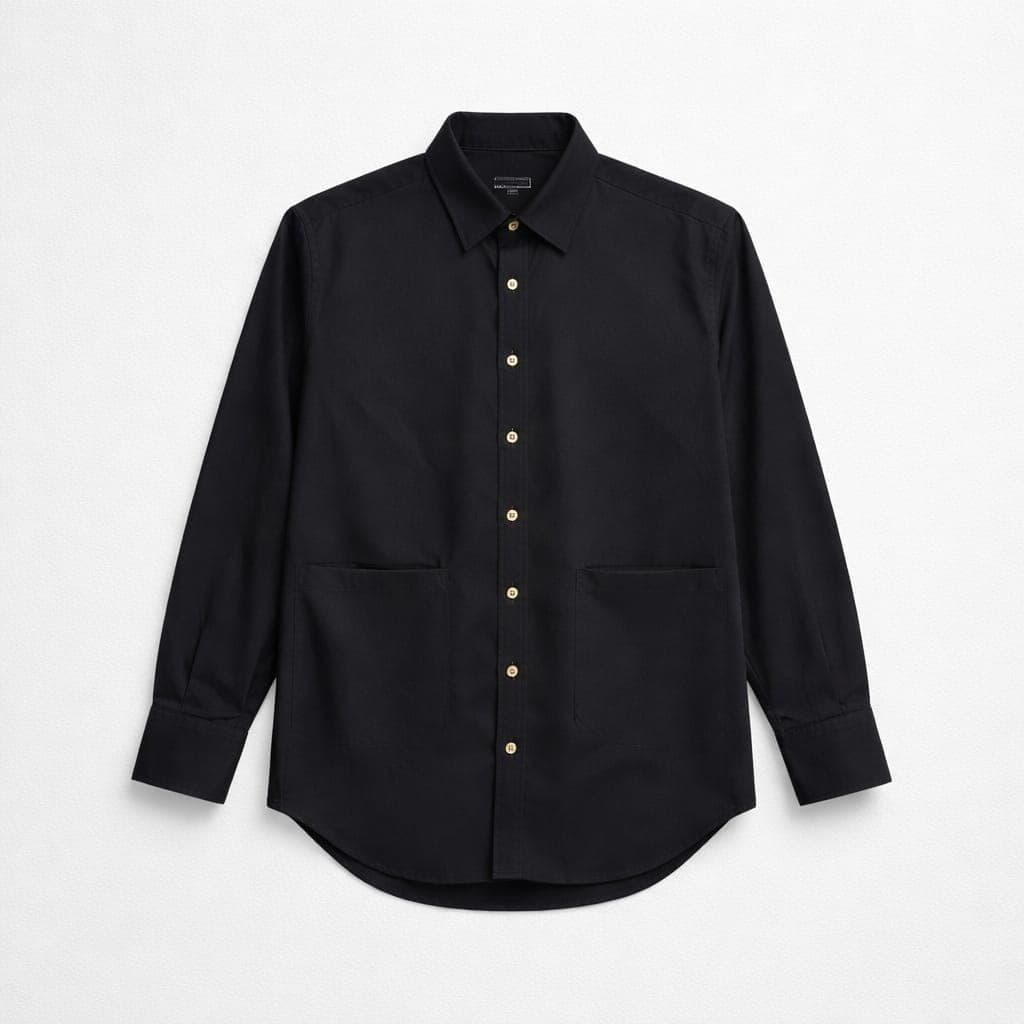 Bombay Men's Long Sleeve Classic Shirt -Black