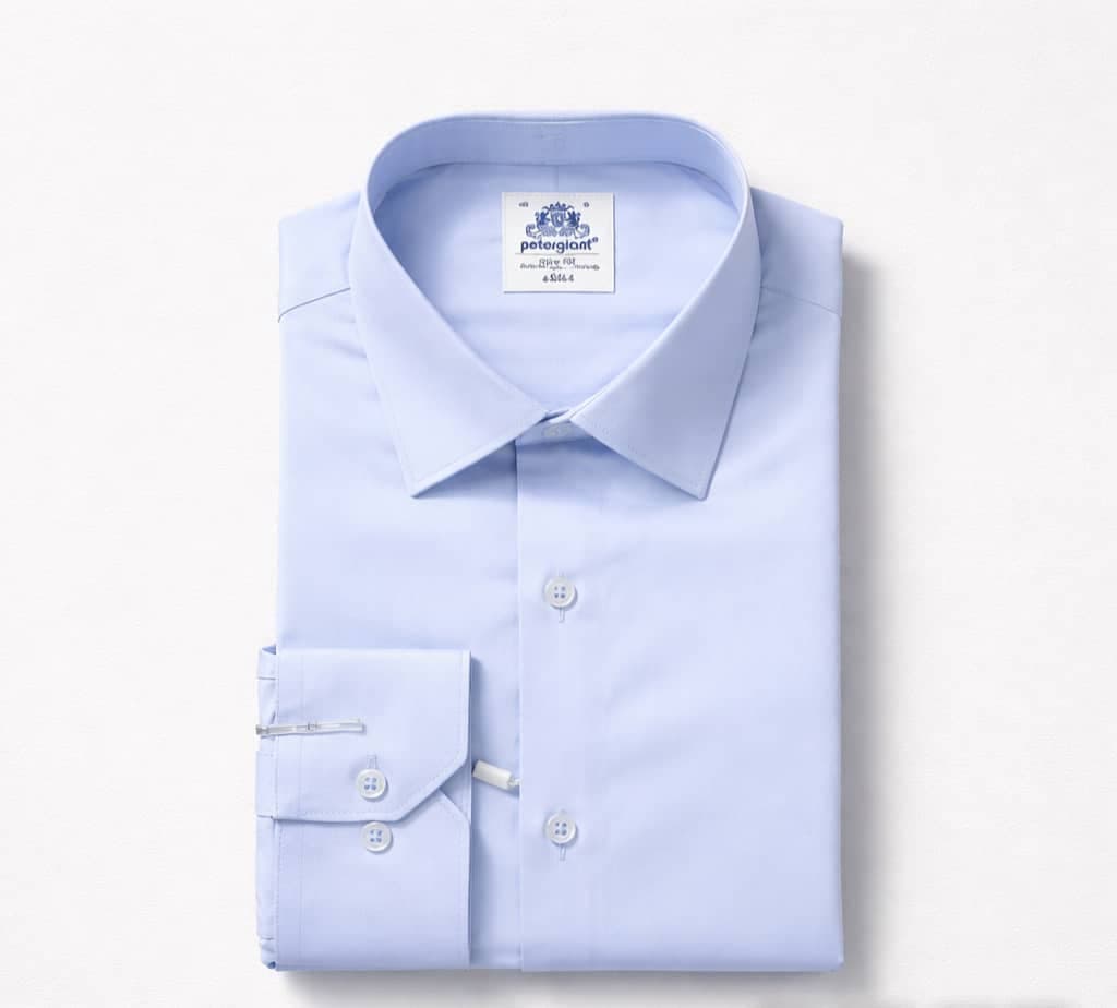 Classic Long Sleeve Dress Shirt For Men – Sky Blue