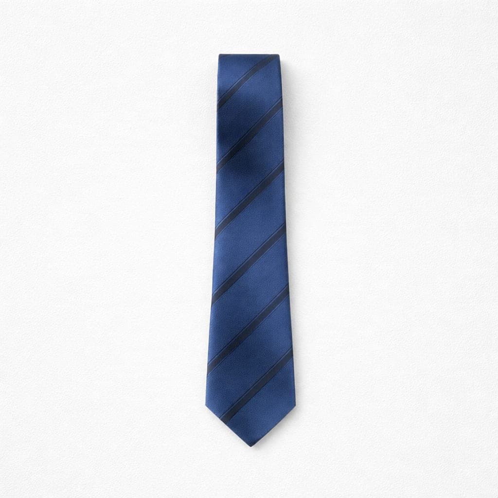 Classic Striped Tie and Pocket Square Set For Men – Royal Blue