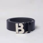 Hugo Boss Classic Leather Signature Buckle Belt – Black