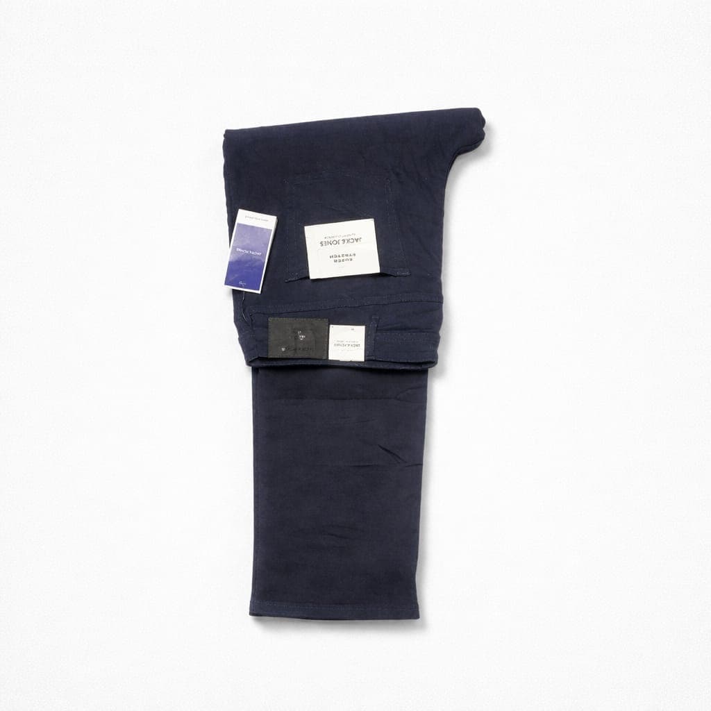 Jack & Jones Men’s Regular Fit Super Stretch Denim Jeans – Dark Indigo