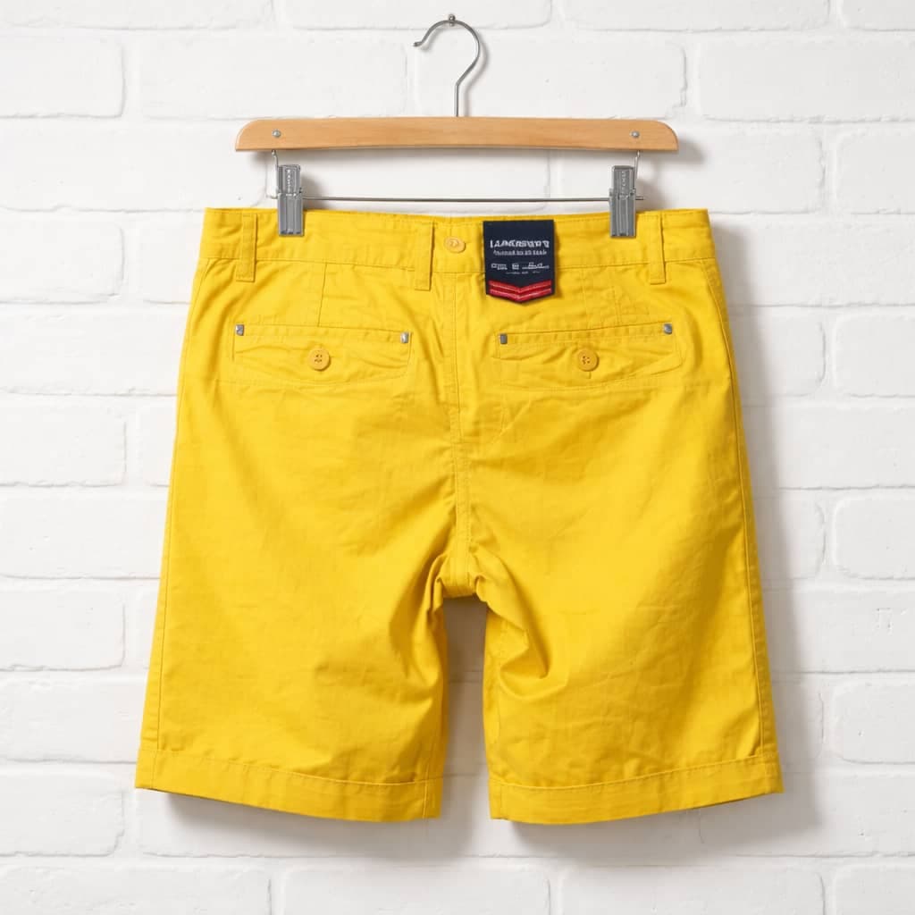 Legender's Aeronautical Classic Chino Shorts For Men – Mustard Yellow