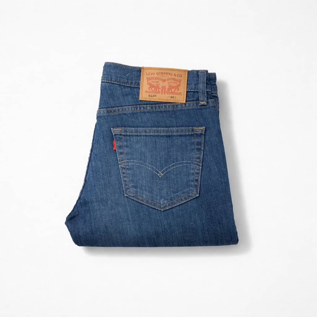 Levi's Men’s Regular Fit Straight Leg Jeans – Dark Indigo Wash