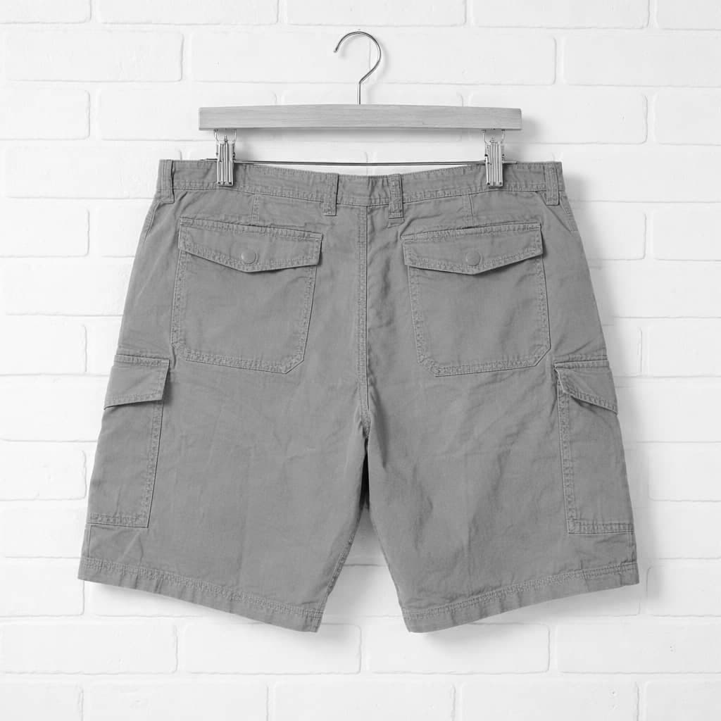 Men's Belted Cargo Short – Beige