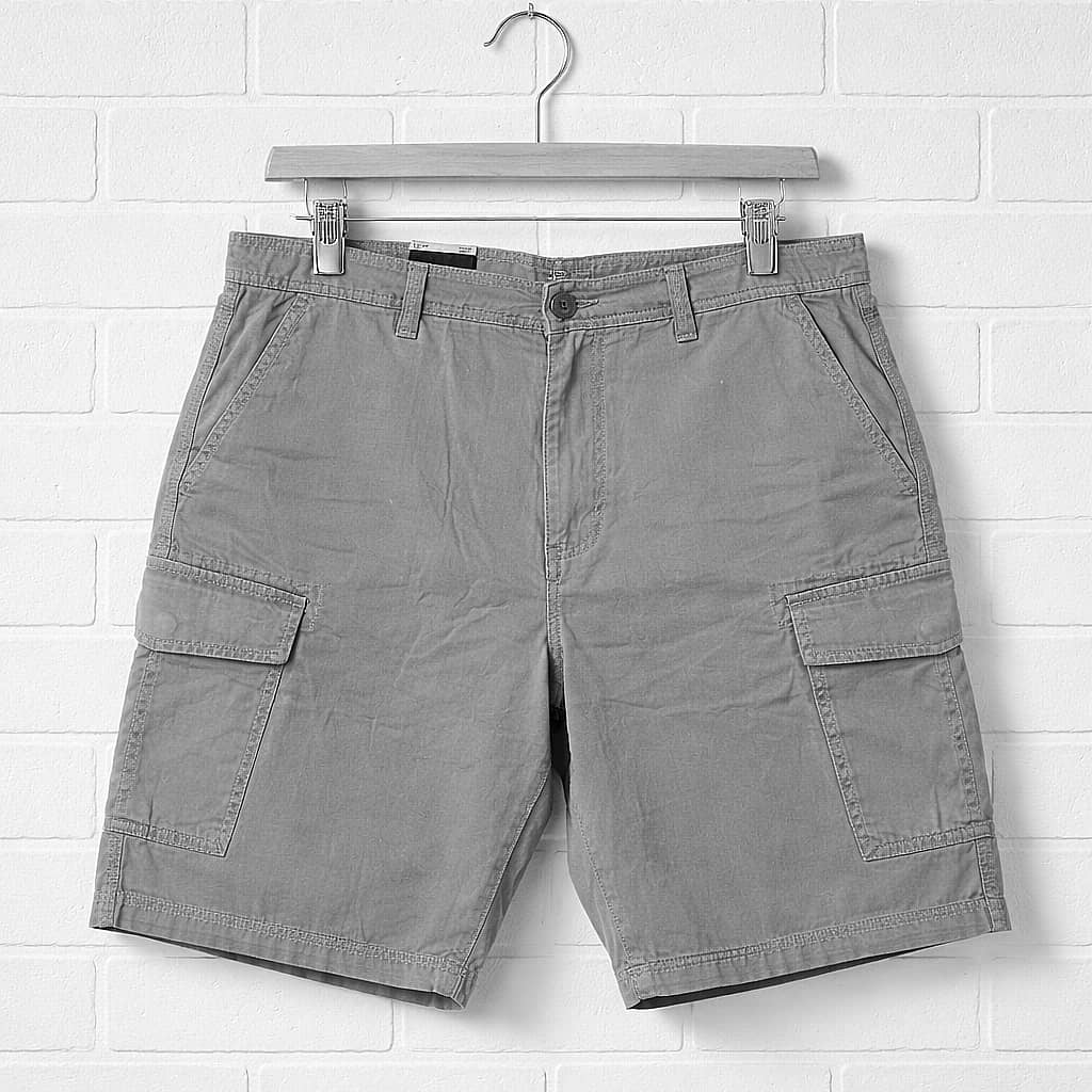 Men's Belted Cargo Short – Beige