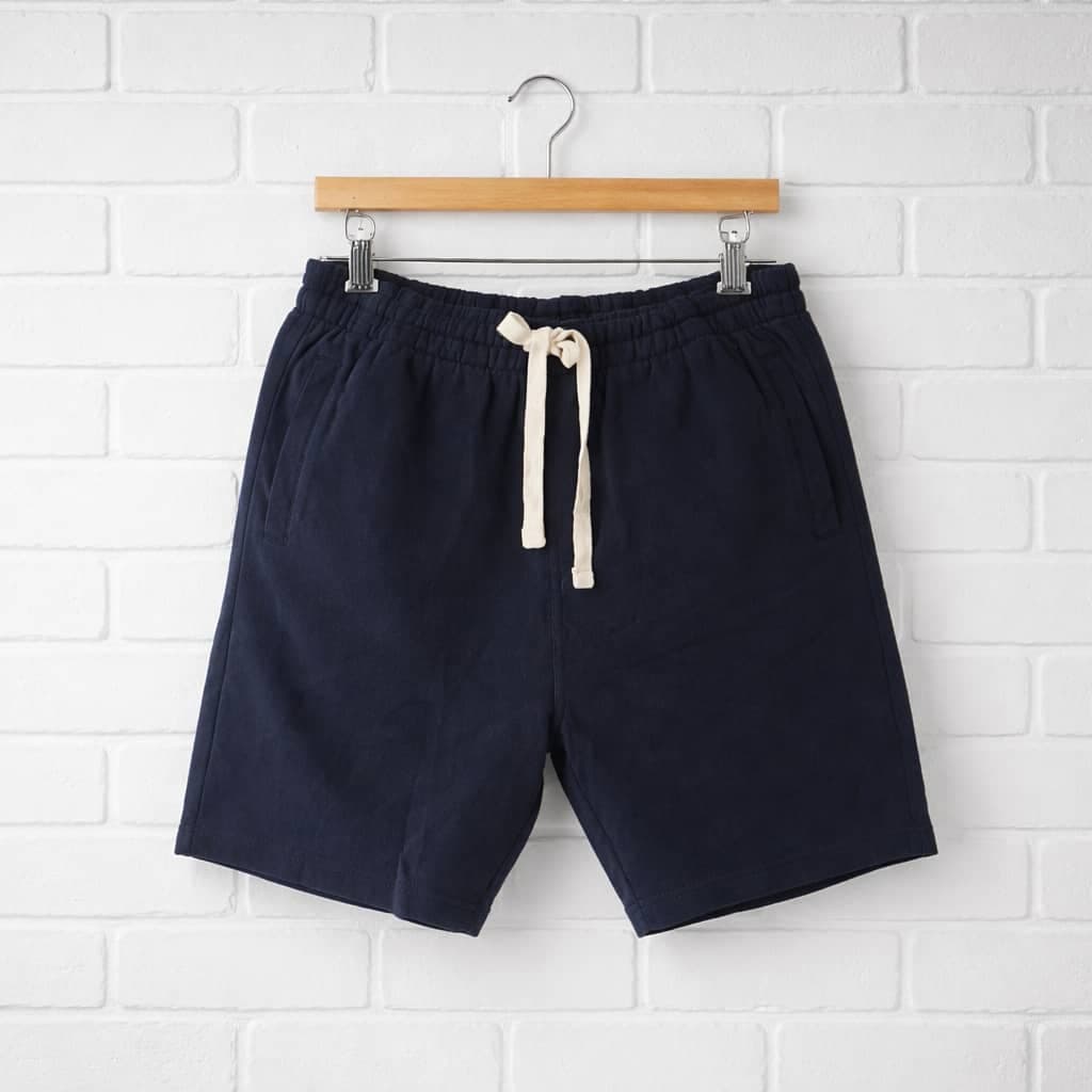 Men's Classic Draw String Jogger Shorts – Navy Blue