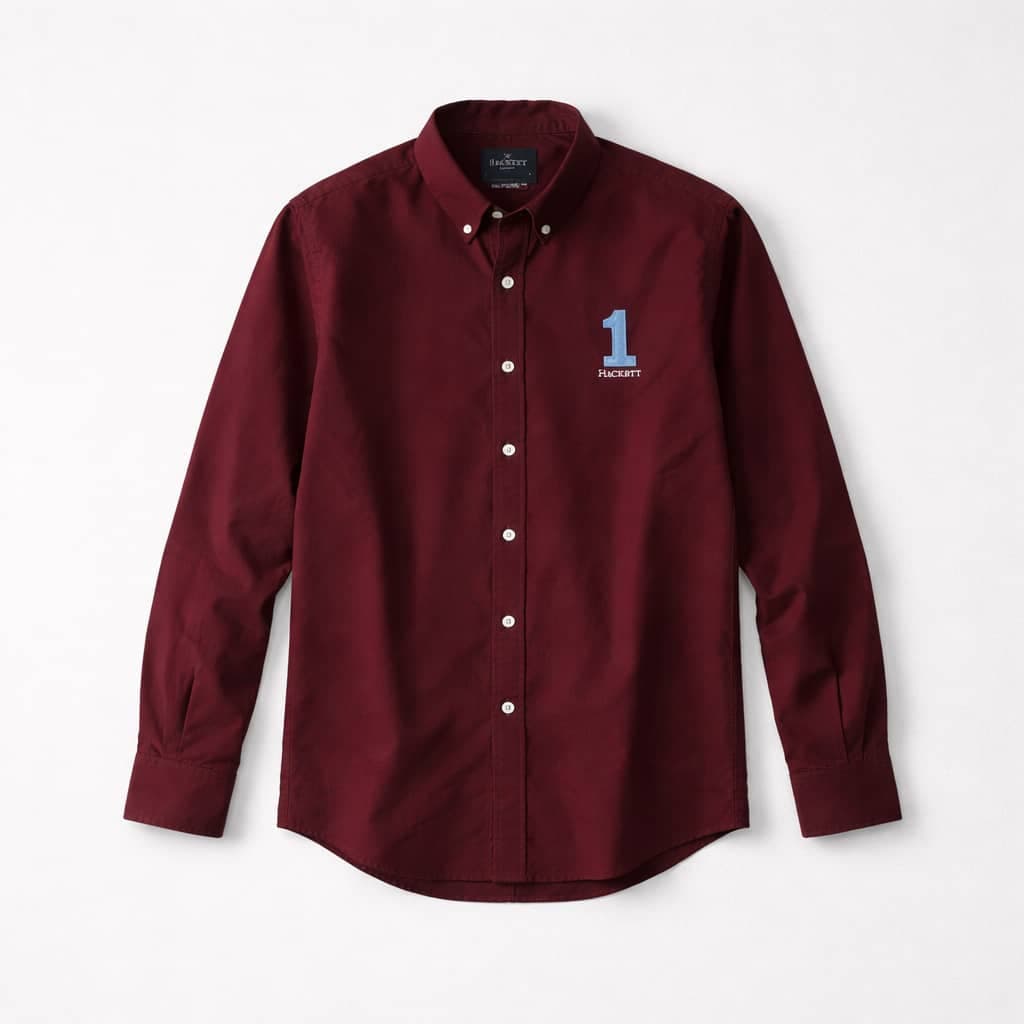 Men's Heritage Oxford Long Sleeve Shirt – Wine