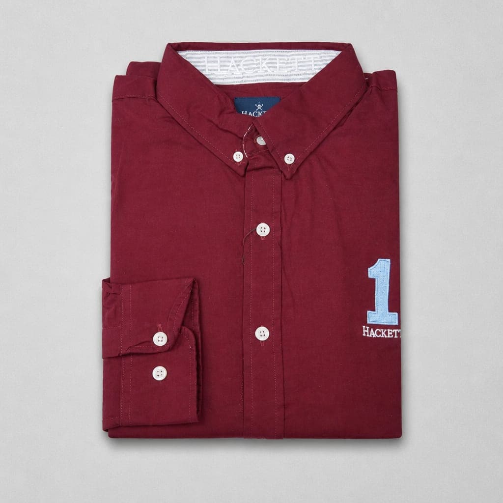 Men's Heritage Oxford Long Sleeve Shirt – Wine
