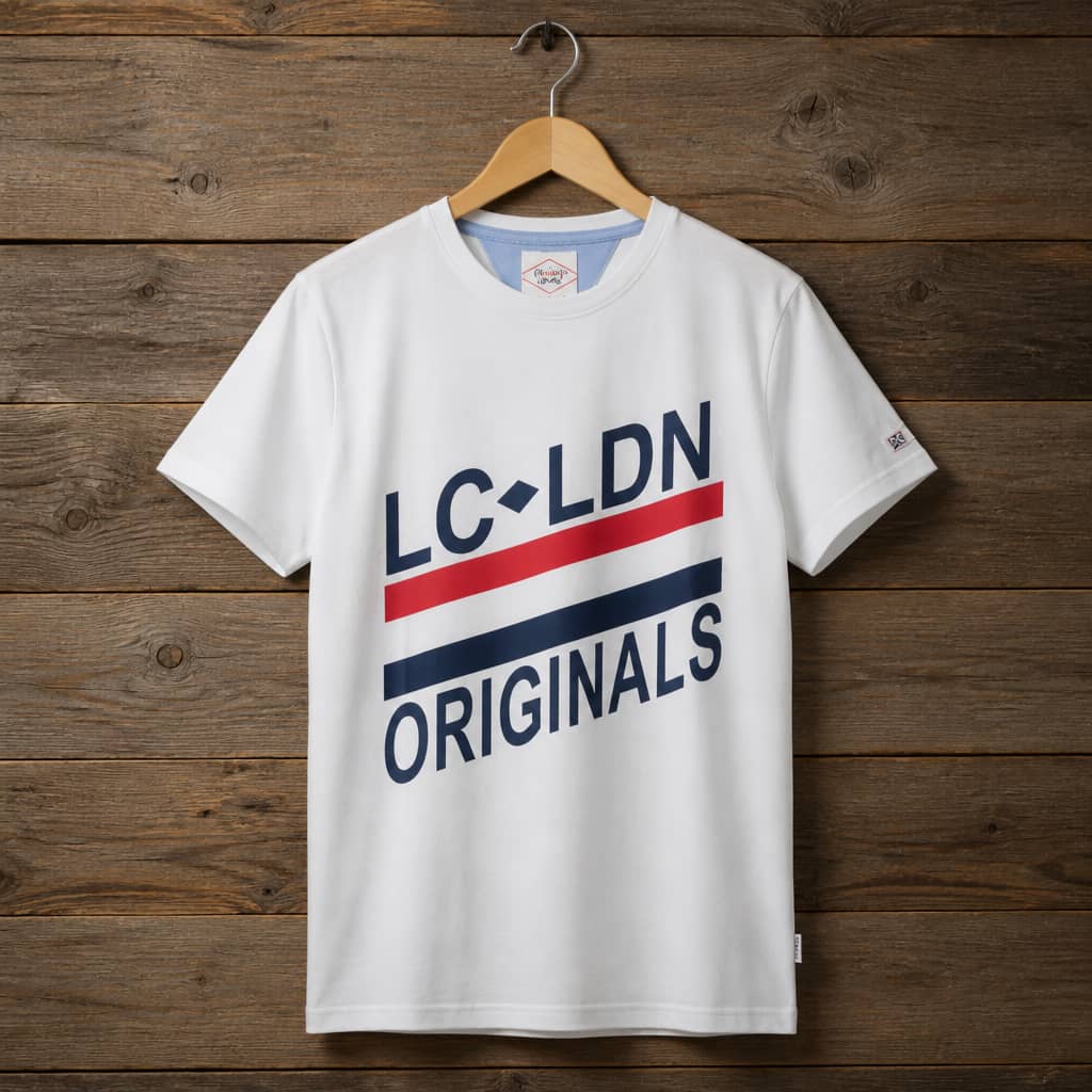 Men's Jack & Jones Originals Logo Print Crew Neck T-Shirt – White