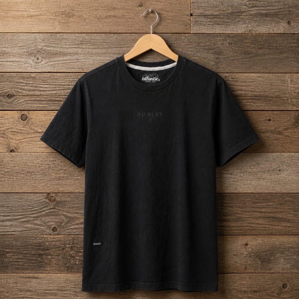 Men's Minimalist Crew Neck Short Sleeve T-Shirt – Black