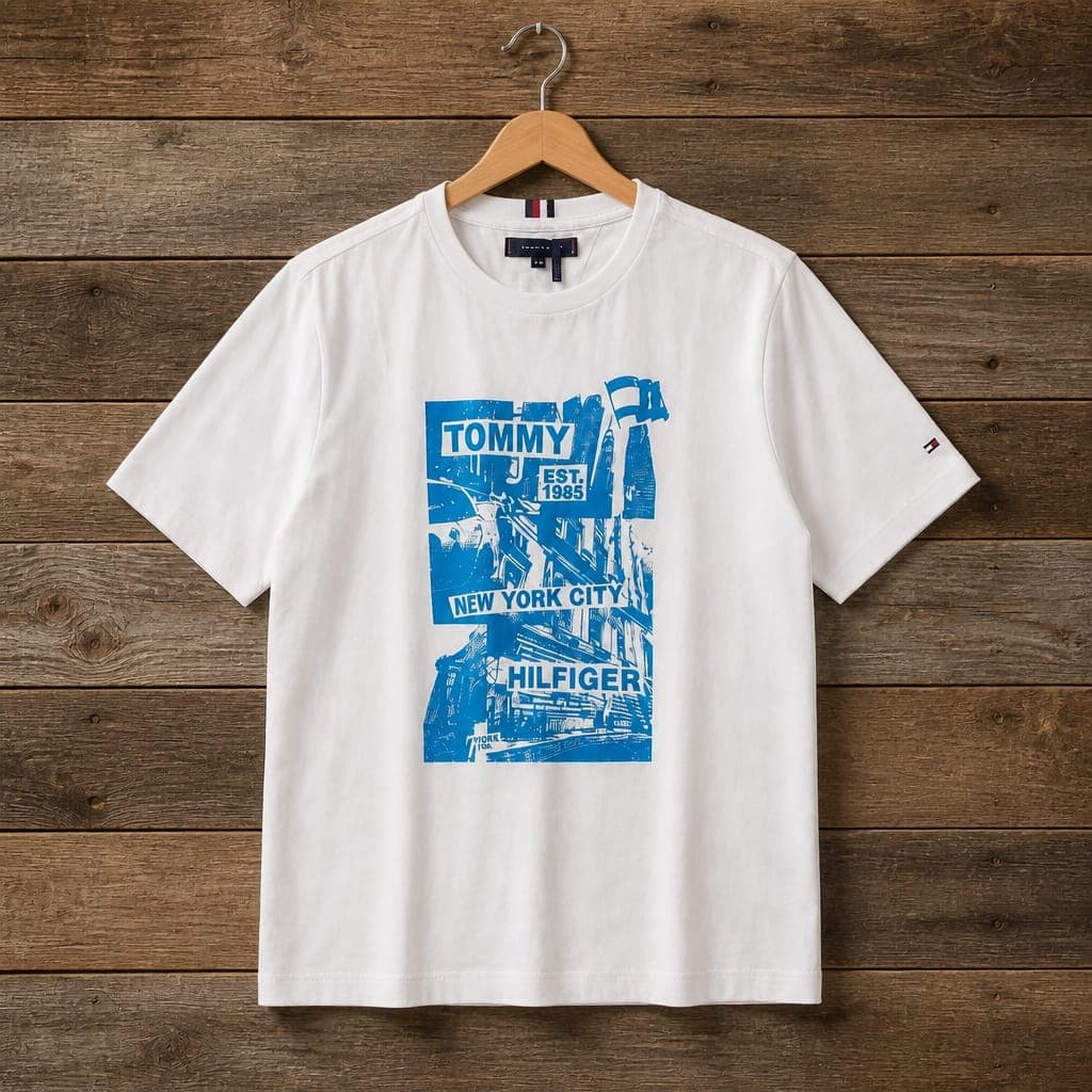 Men's New York City Graphic Premium Crew Neck T-Shirt – White