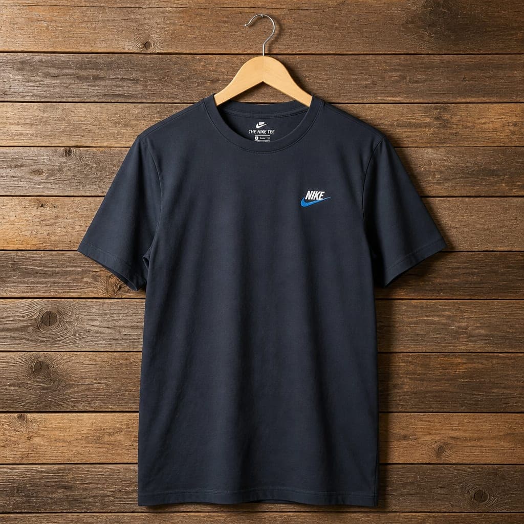 Men’s Nike Minimal Logo Crew Neck T-Shirt – Dark Navy
