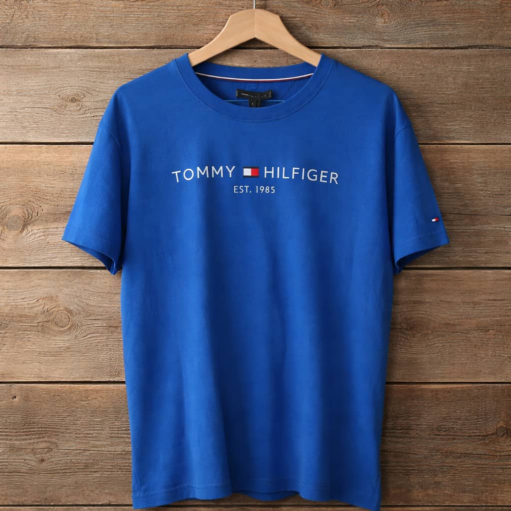 Men's Premium Graphic Print Crew Neck T-Shirt – Royal Blue