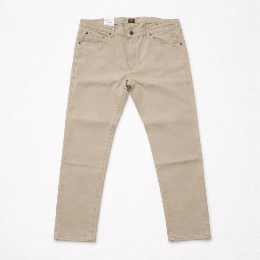 Lee Men's Regular Fit Stretch Denim Jeans – Beige