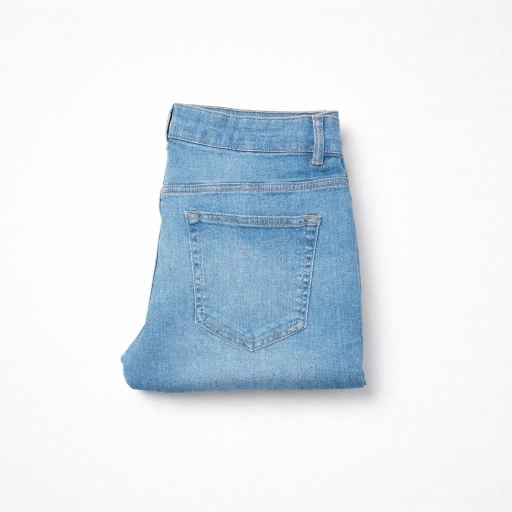 Men’s Skinny Fit Stretch Denim Jeans – Light Blue Wash