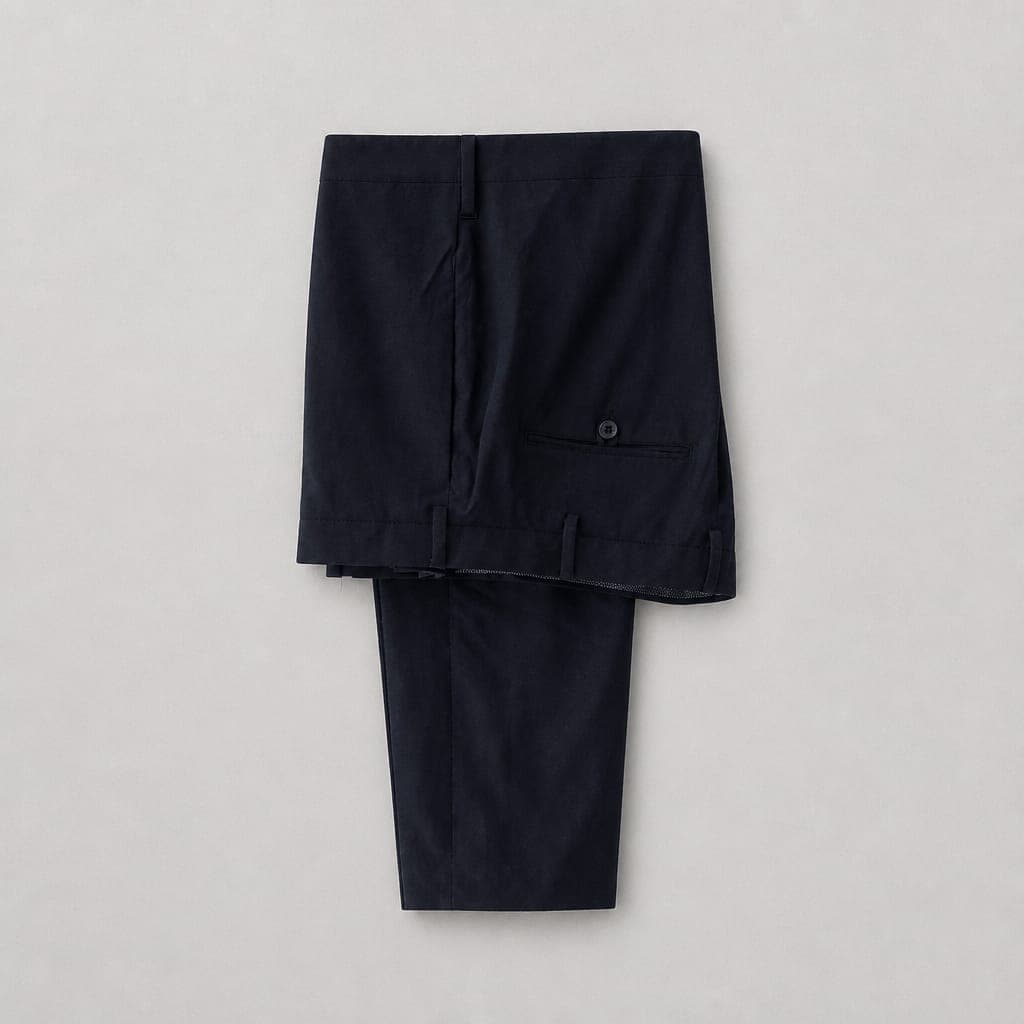 Men's Slim Fit Classic Smart Formal Pant Trouser – Navy Blue