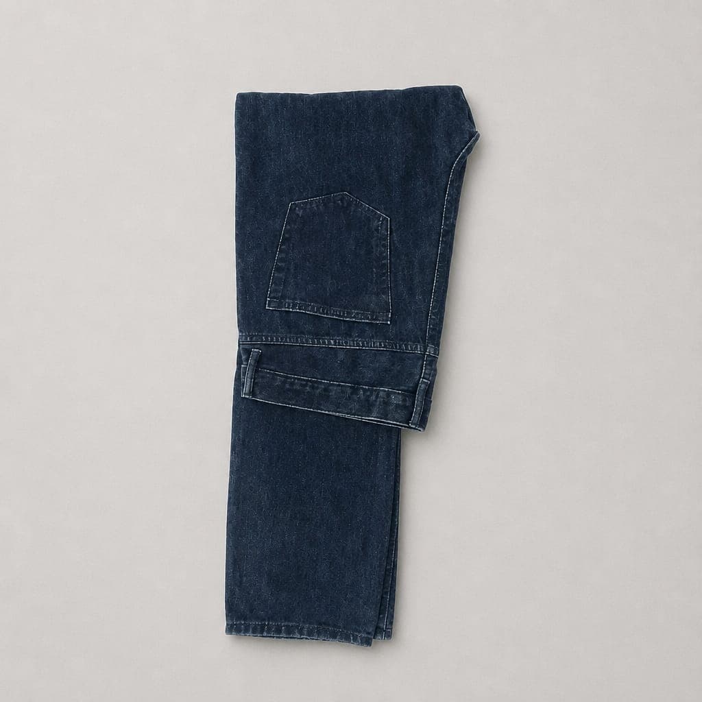 Men's Straight Fit Stretch Jeans – Dark Wash Blue