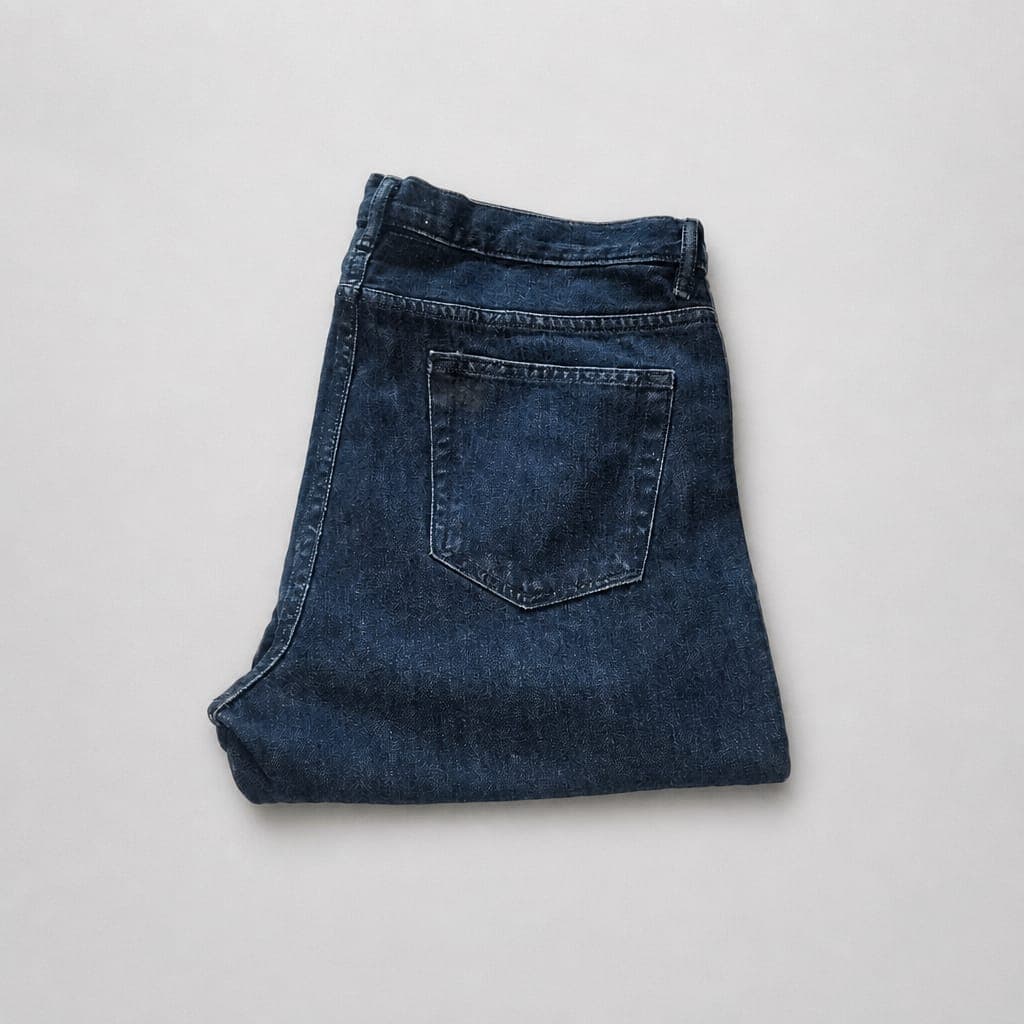 Men's Straight Fit Stretch Jeans – Dark Wash Blue