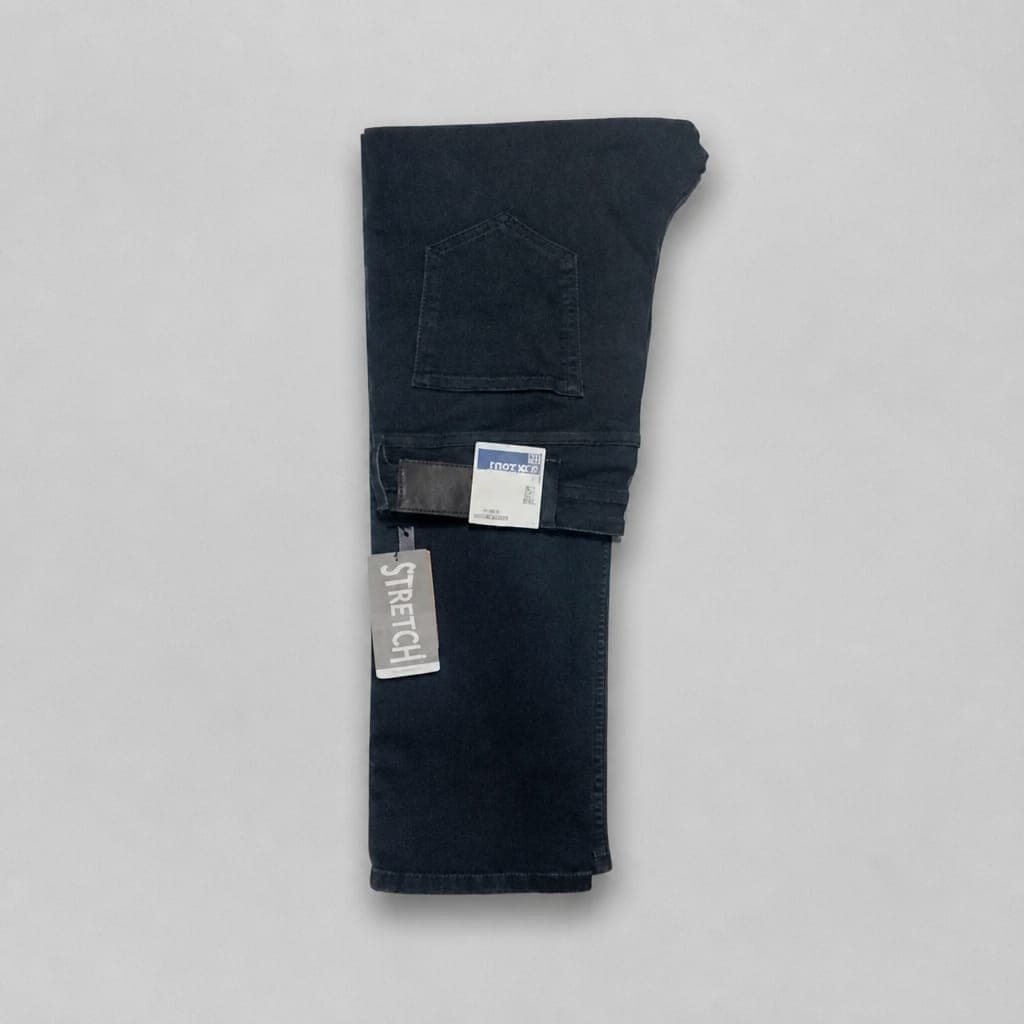 Men's Stretch Straight Fit Jeans – Dark Indigo Blue