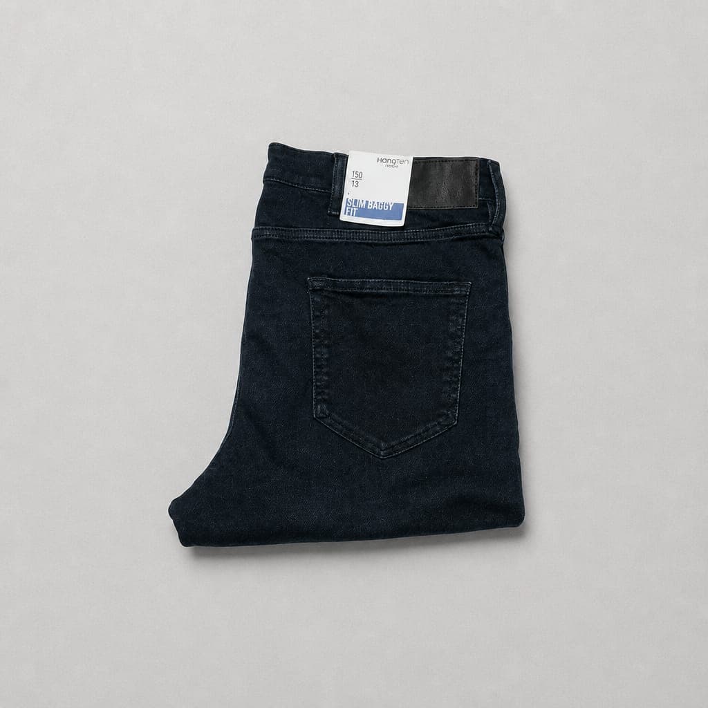 Men's Stretch Straight Fit Jeans – Dark Indigo Blue