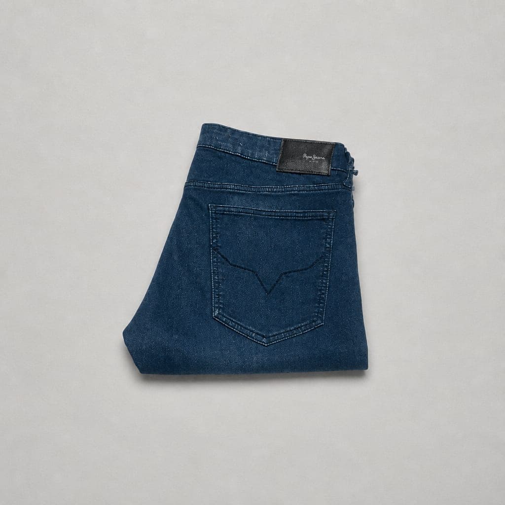 Pepe Jeans London Men's Slim Fit Stretch Jeans – Indigo Blue