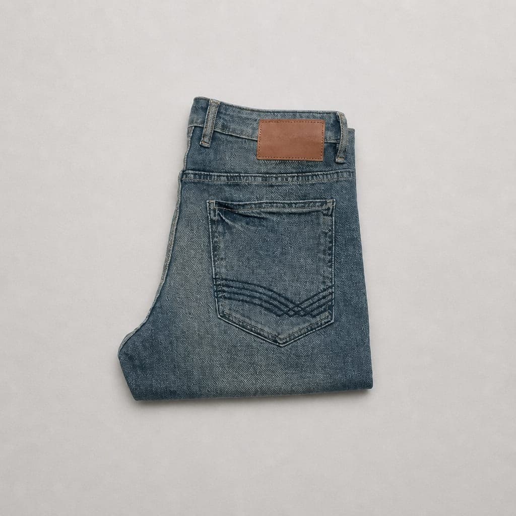 Tom Tailor Straight Fit Stretch Jeans – Medium Wash Blue