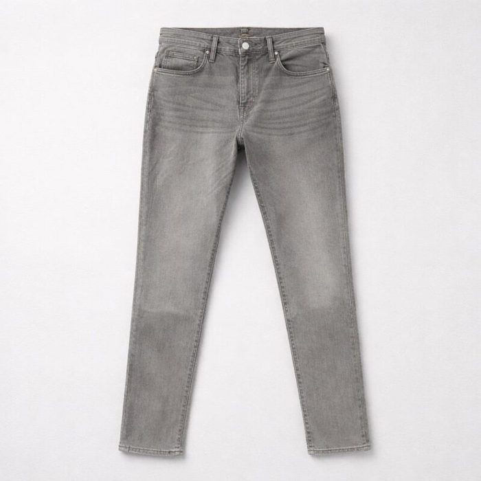 Celio Men’s Regular Fit Stretch Denim Jeans – Washed Grey