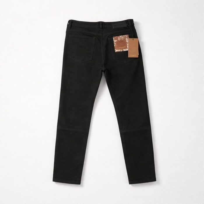 Haroeris Men’s Classic Straight Leg Black Denim Jeans – Black — image 3