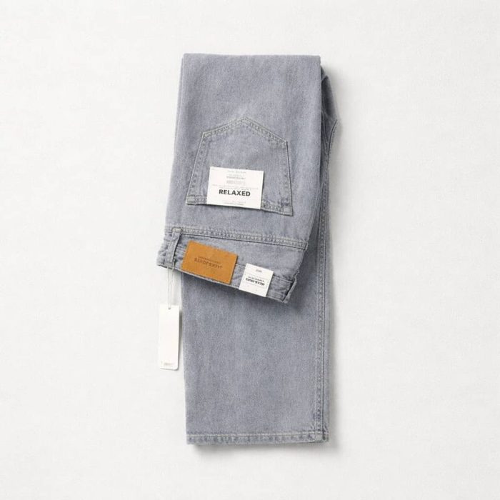 Jack & Jones Men’s Relaxed Fit Denim Jeans – Light Grey Wash — image 1