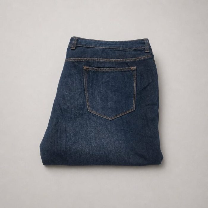 Kiabi Mens Straight Fit Jeans Dark Wash Blue