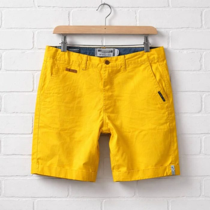 Legender’s Aeronautical Classic Chino Shorts For Men – Mustard Yellow — image 1