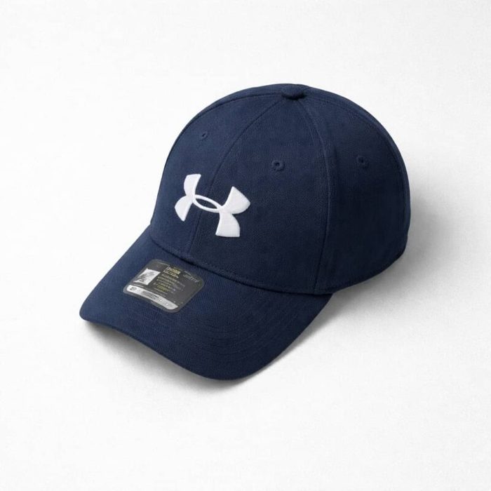 Mens Adjustable Base Ball Cap Navy Blue