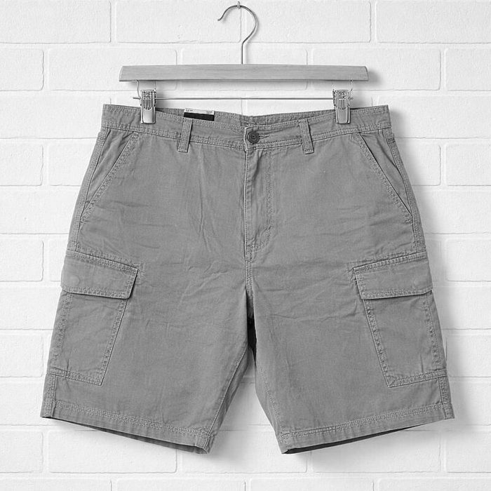 Men’s Belted Cargo Short – Beige