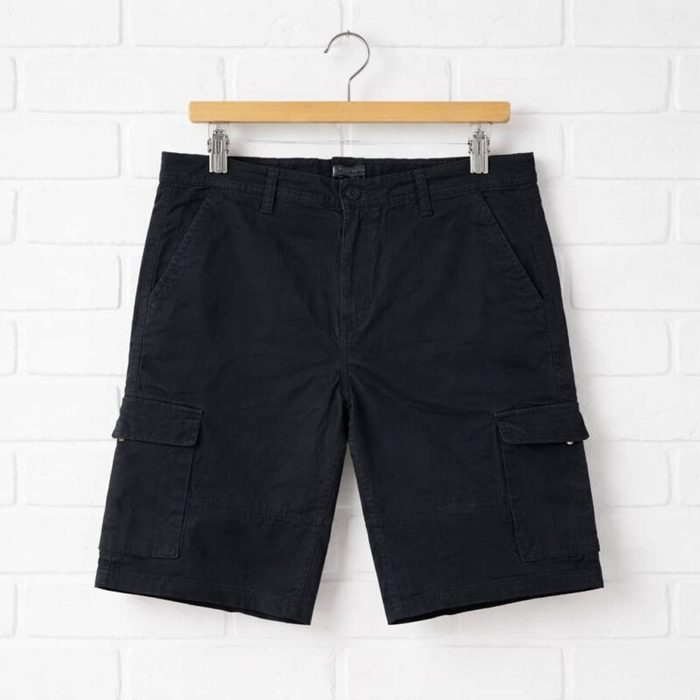 Men’s Belted Cargo Short – Black