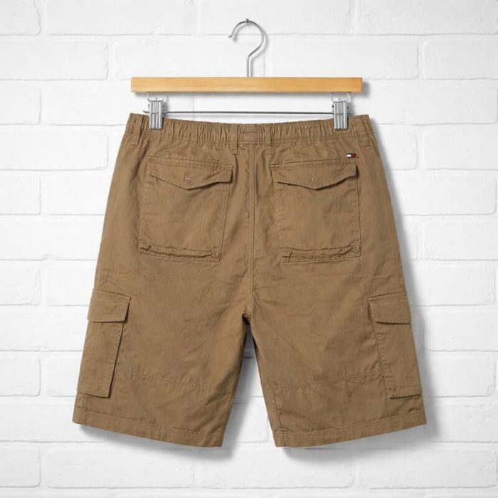 Men’s Belted Cargo Short – Khaki Brown — image 2