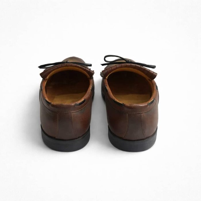 Men’s Brown Leather Tassel Loafers – Brown — image 4
