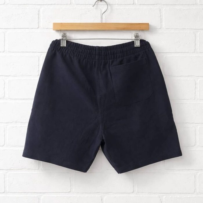 Mens Classic Draw String Jogger Shorts Navy Blue