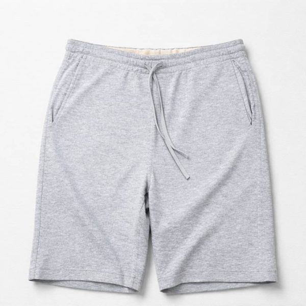 Men’s Classic Drawstring Sweat Jogger Shorts – Ash — image 1