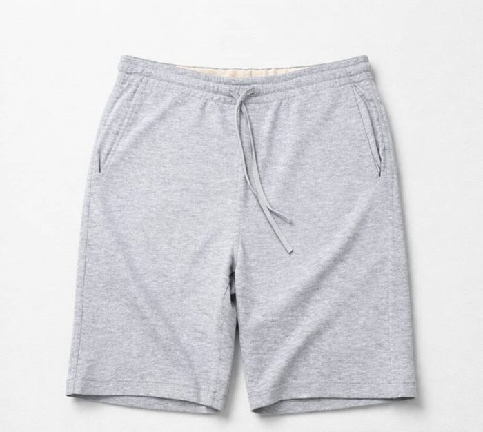 Men’s Classic Drawstring Sweat Jogger Shorts – Ash