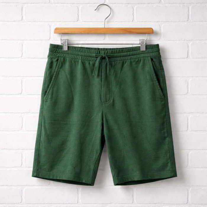 Men’s Classic Drawstring Sweat Jogger Shorts – Green — image 1