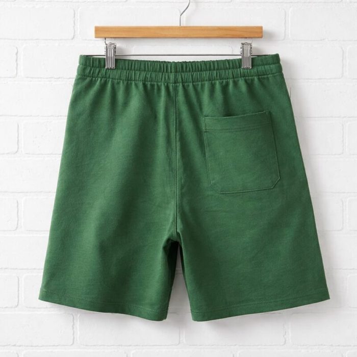 Men’s Classic Drawstring Sweat Jogger Shorts – Green