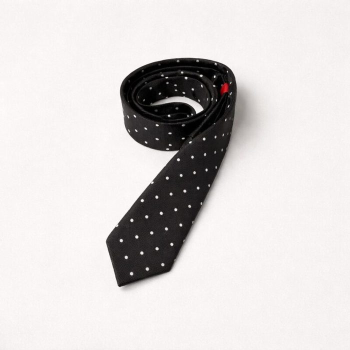 Mens Classic Polka Dot Tie Pocket Square Set