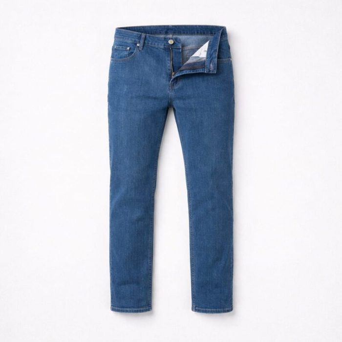 Men’s Designer Denim Jean – Mid Blue Wash