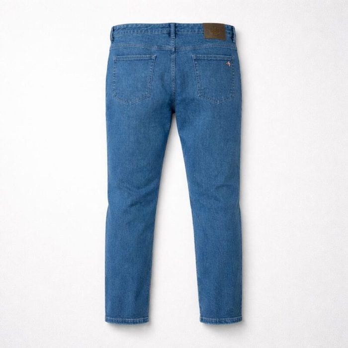 Men’s Designer Denim Jean – Mid Blue Wash — image 3