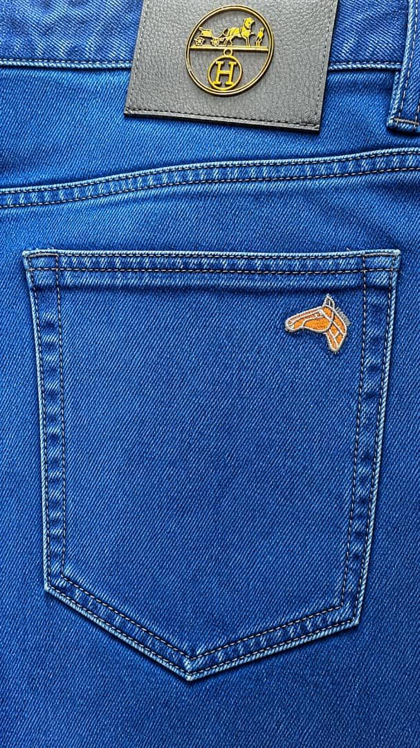 Men’s Designer Denim Jean – Mid Blue Wash — image 4