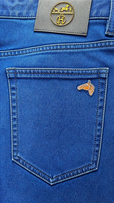 Mens Designer Denim Jean Mid Blue Wash