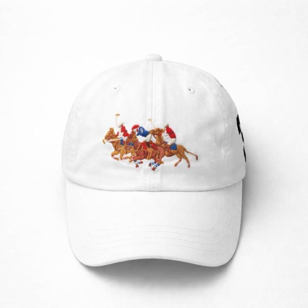 Men’s Embroidered Adjustable Baseball Cap – White — image 1