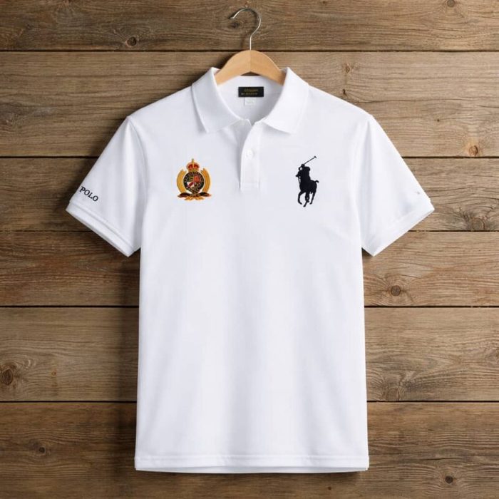 Men’s Embroidered Crested Pony Polo Shirt – Men — image 1