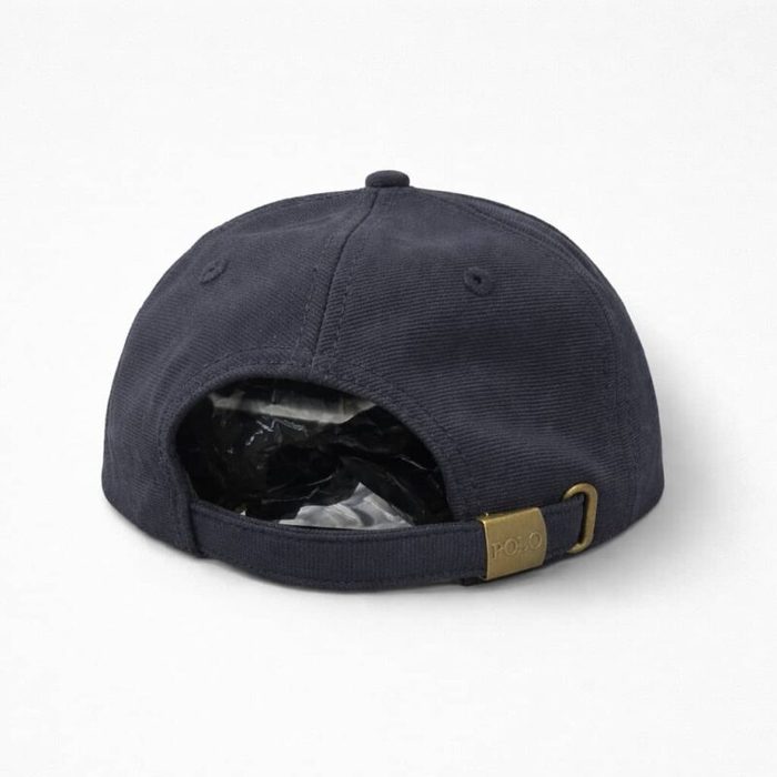 Mens Embroidered Pony Baseball Cap Black